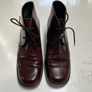 Joan & David Dark Brown Ankle Boots